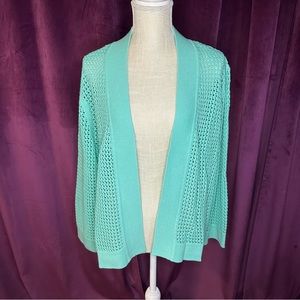 Sea Foam Green Knit Sweater, 2X